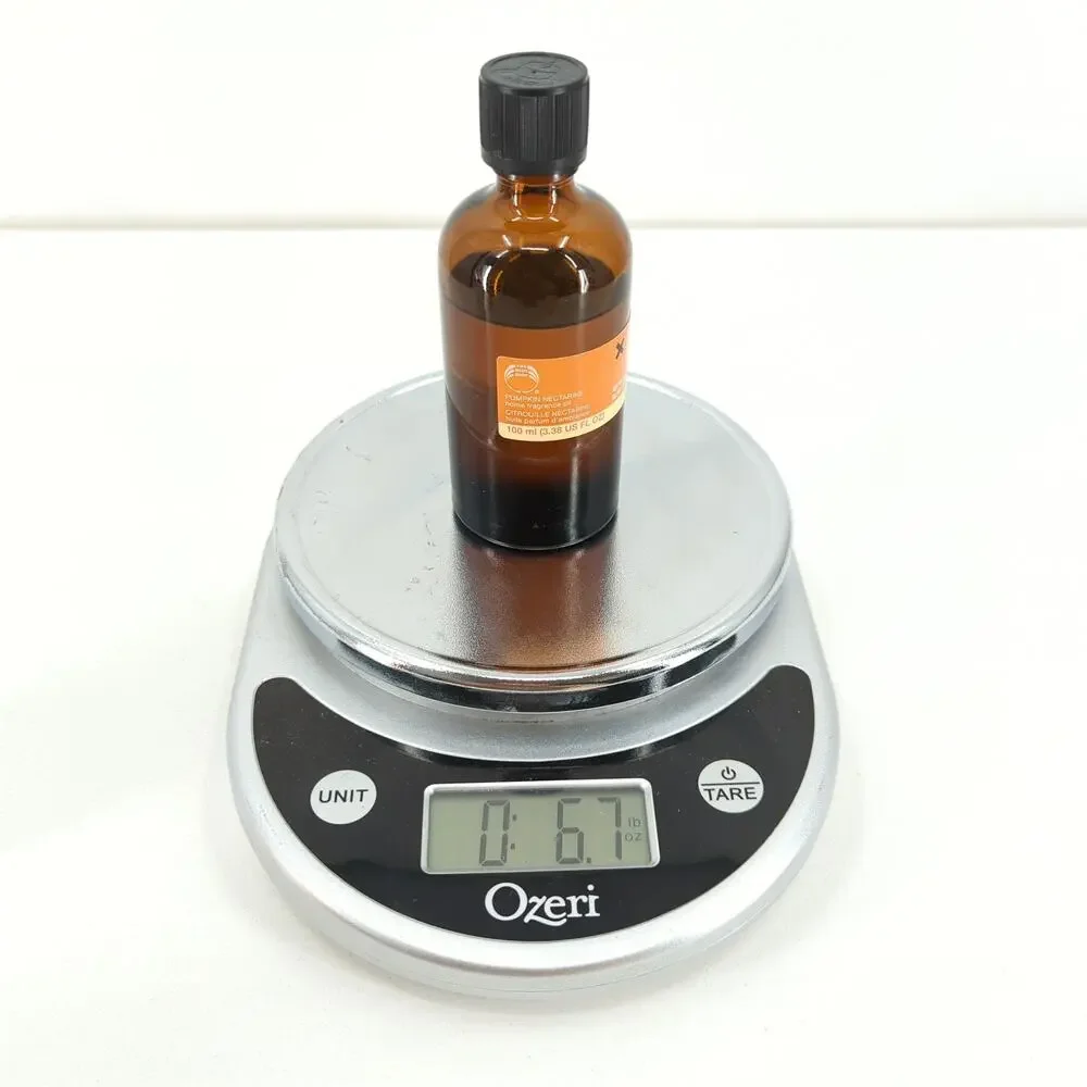 The Body Shop Pumpkin Nectarine Home Fragrance Oil 3.38 fl oz 3/4 FULL Disc RARE